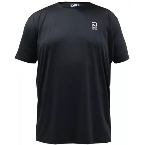 D555 Wembley Dry Wear Polyester-Stretch-T-Shirt Schwarz